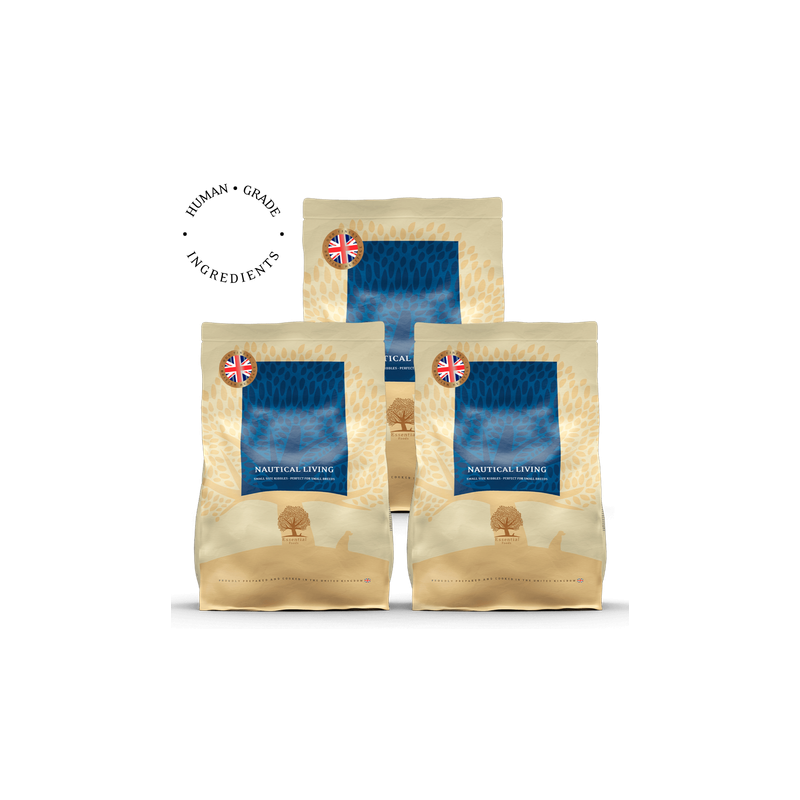 Lot de 3 x 2.5 Kg NAUTICAL LIVING PETIT CHIEN